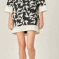 English Factory - Printed 3/4 Sleeve Tunic Dress