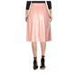 M Missoni - Faux Leather Vynil Cropped Wide Leg Shorts