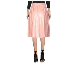 M Missoni - Faux Leather Vynil Cropped Wide Leg Shorts