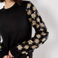 Apricot - Sequin Arm Embellished Jumper