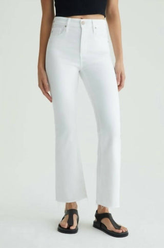 Ag Jeans - Calça Jeans Crop Bootcut de Cintura Alta Farrah