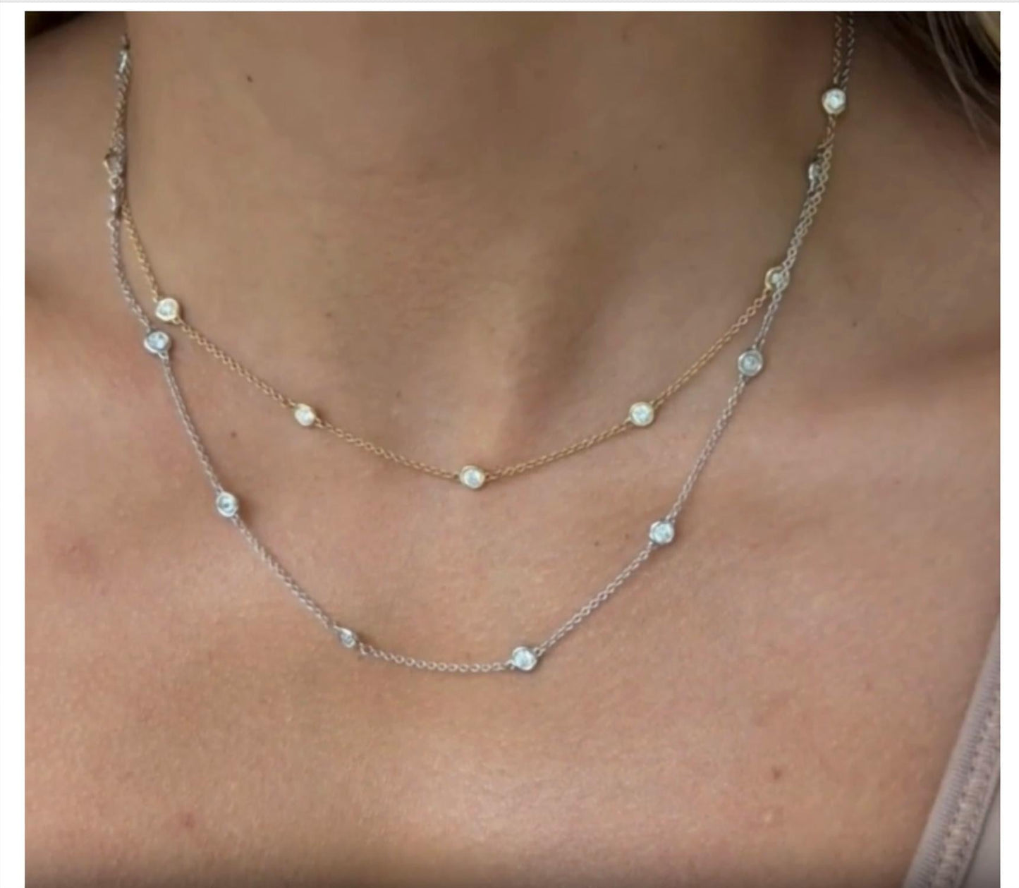 Diana M Jewels - Women's Diamonds By The Yard Necklace