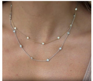 Diana M Jewels - Women's Diamonds By The Yard Necklace