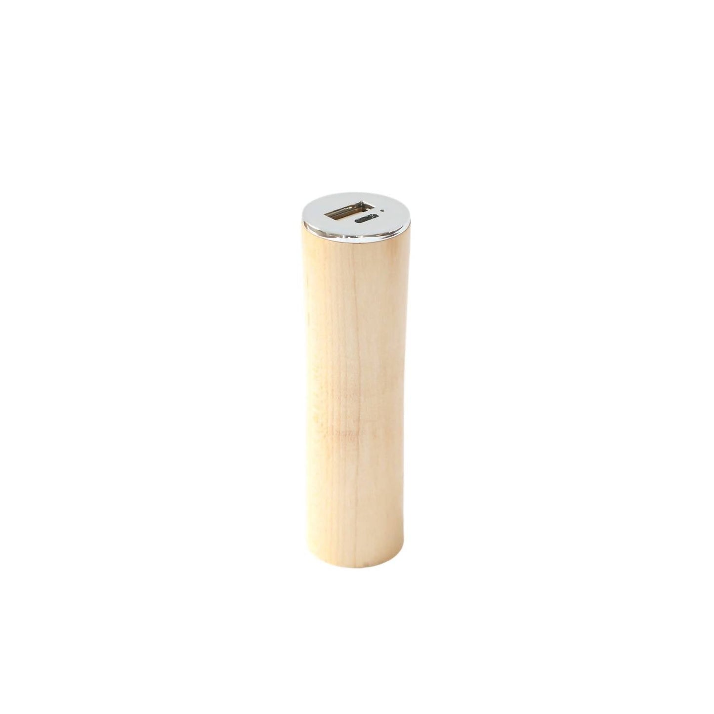 Creative Gifts International - Round Tube Maple Power Bank Charger