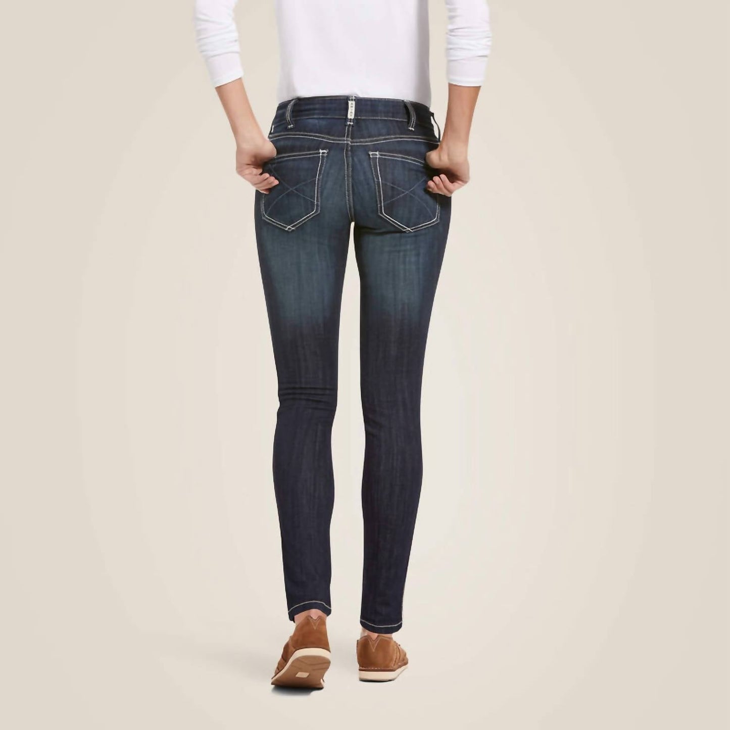 Ariat - Calça Jeans Skinny Cintura Média Real Ella