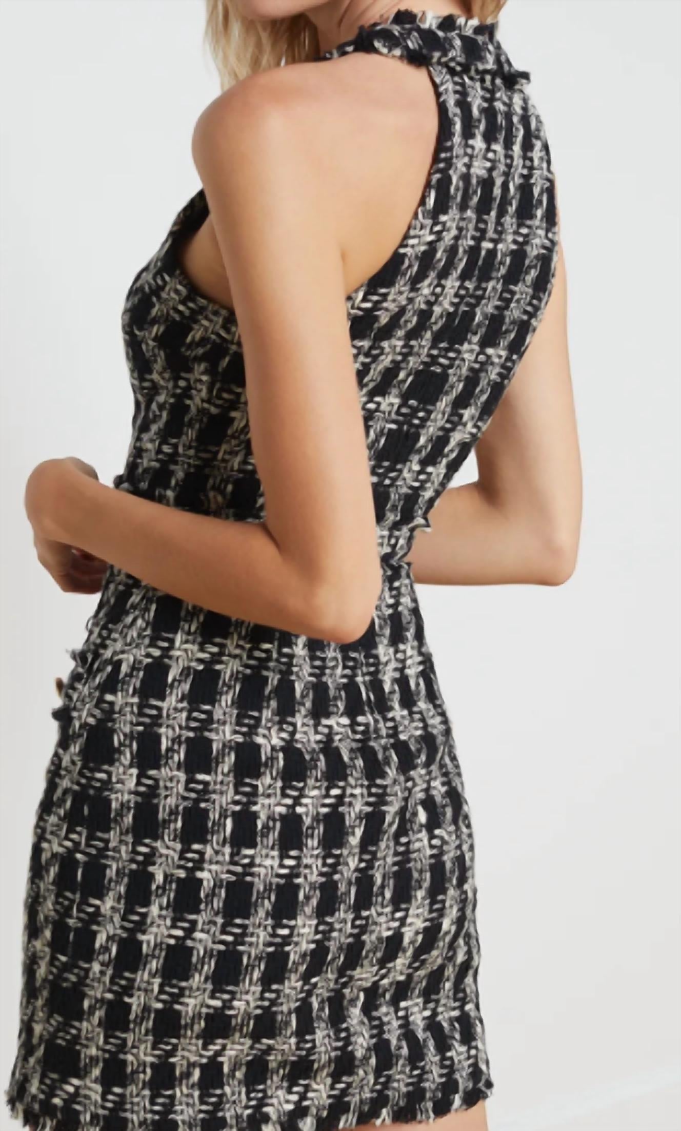 L'Agence - Jade Tweed Mini Dress