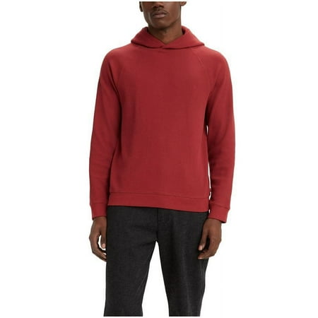 Levi's Men's Relaxed Fit Hooded Thermal T-shirt - Red