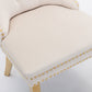 Nikki Collection Modern Tufted Velvet Upholstered Dining Chairs - Set of 2