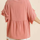 Umgee - Floral Embroidered Babydoll Top
