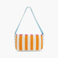 America & Beyond - Women's Candy Stripes Embellished Shoulder Bag