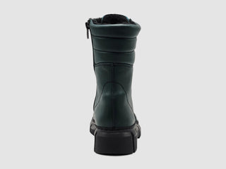 Helios - Botas femininas de couro forradas com pele de Medusa
