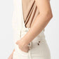 Judy Blue - Ecru Destroy Overall Shorts
