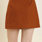 Aureum - Women's Wimberly Bow Trim Mini Skirt