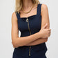 Joseph Ribkoff - Lux Twill Bustier Fitted Top