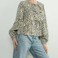 Aaron & Amber - Leopard Tie Front Blouse