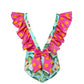 Lia Sahara - Girl's Ruffled One Piece Swimsuit