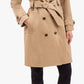 London Fog - Double Breasted Trench With Button Off Hood