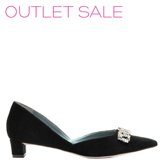 Frances Valentine - Women's Paula Velvet Mini Block Heel