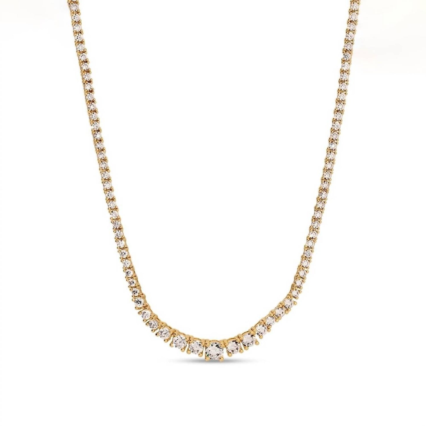 Lili Claspe - Women's Gradient Tennis Necklace