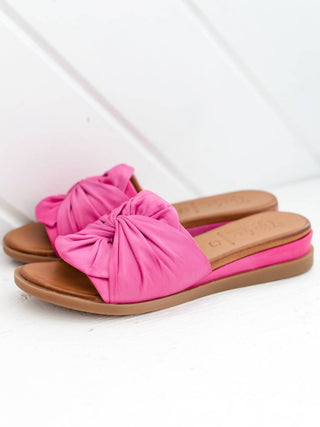 Tyche - Women's Sassy Leather Slide Sandal