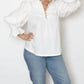 Hope For Flowers - High Collar Smocked Shirt