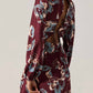Astr - Elyse Satin Floral Midi Dress