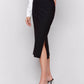 Charlie B - Knee-length Skirt With Side Slits And Pockets