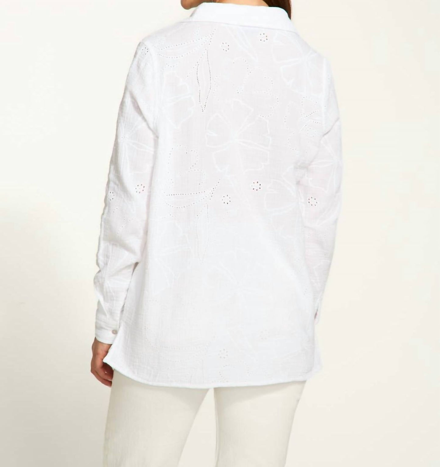 Fdj - Long Sleeve Eyelet Tunic