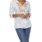 Paparazzi - Knit Embroidered Pull-Over Shirt