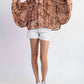 Eesome - Printed Dolman Sleeve Top