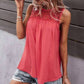 Supreme Fashion - Crew Neck Lace Solid Loose Fit Top
