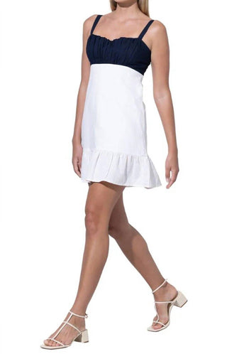Lusana - Vestido de linho com babados Reece