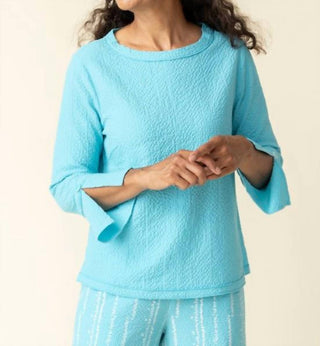 Habitat - Blusa de manga curta franzida e esvoaçante