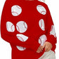 Bibi - Sequin Baseball Patches French Terry Pullover Top