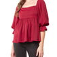 Entro - Square Neck Babydoll Top