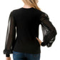 Ariella - Chiffon Sleeve Top
