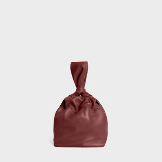 Lemiz - Bolsa de mão feminina Mariposa Twist de couro