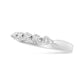 14K White Gold 1/2 Cttw Round-Cut 5-Stone Diamond Ring (H-I Color, SI1-SI2 Clarity) Size 7
