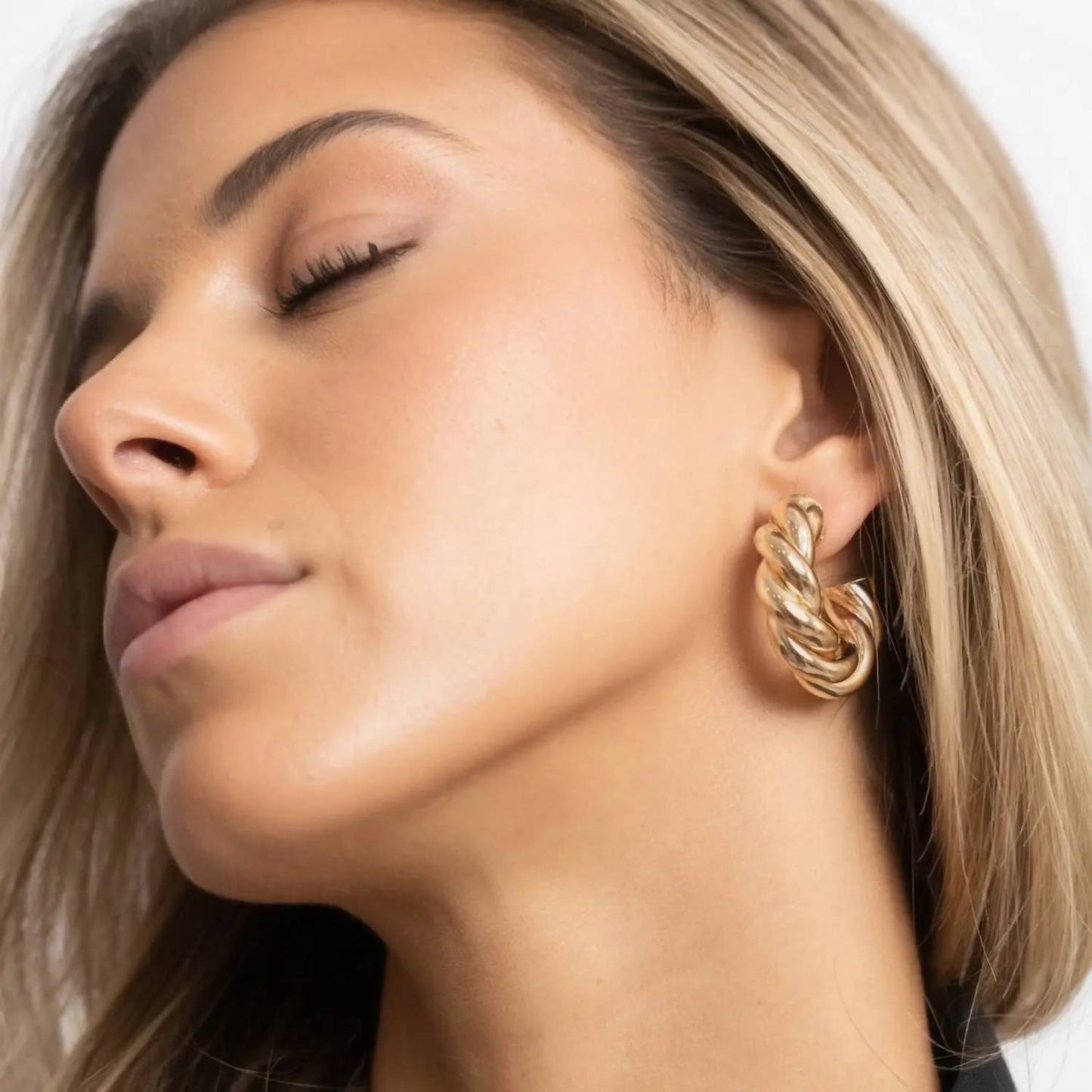 Sahira - Brincos de argola Ashlee Twist femininos