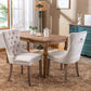 Nikki Collection Modern Velvet Upholstered Dining Chair Set
