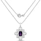 7.80 Carat Genuine Amethyst .925 Sterling Silver Pendant