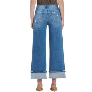 Flying Monkey - High Rise Cuffed Wide Jean