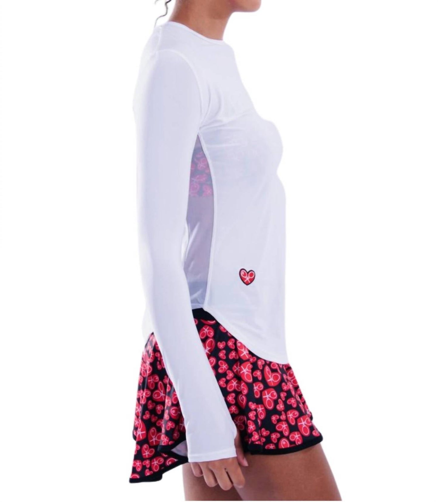 Love Love Tennis - Mesh Long Sleeve Crew Tee