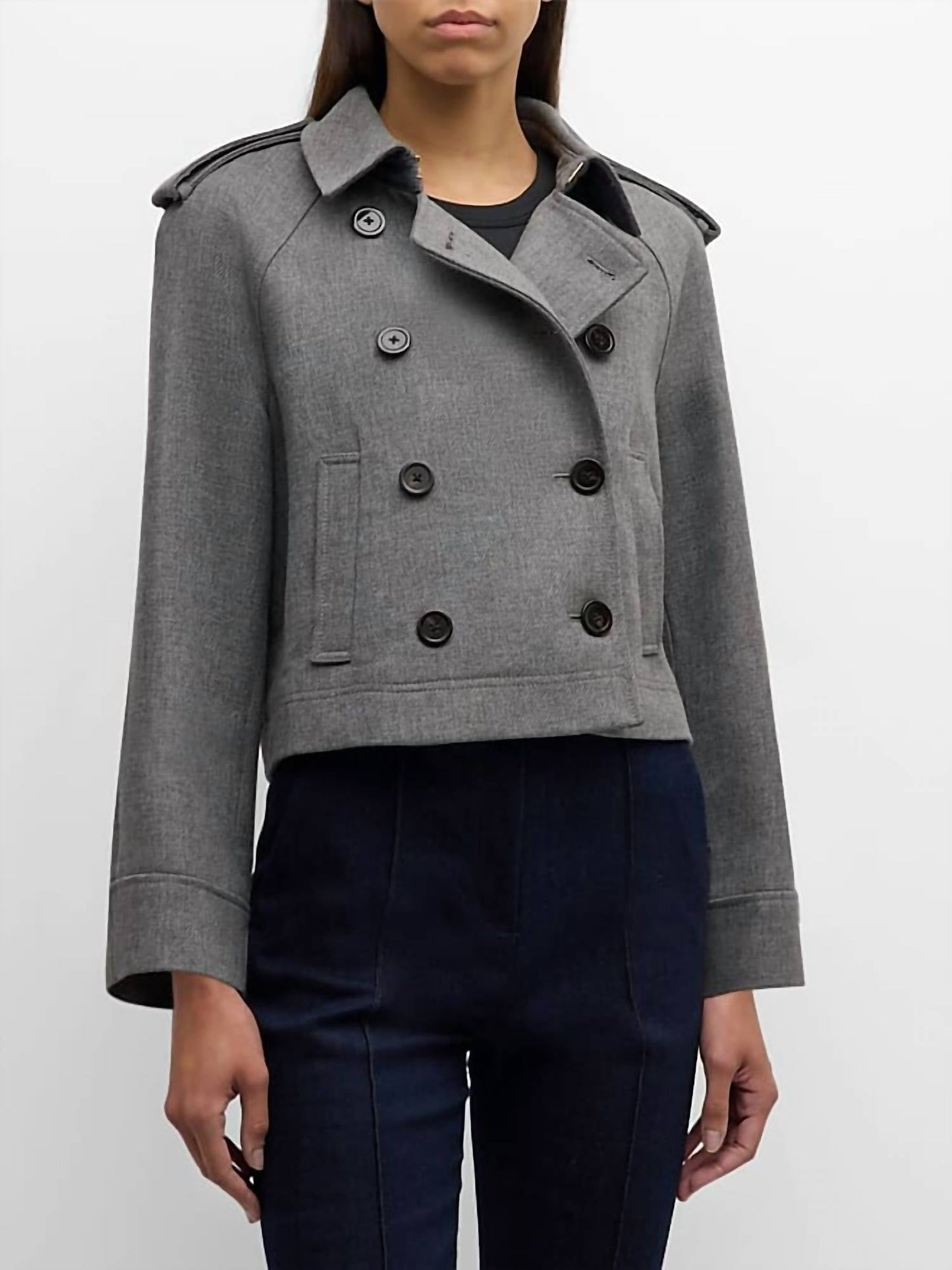 Veronica Beard - CROPPED CONNELEY TRENCH JACKET