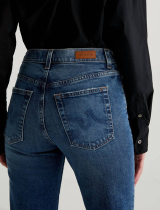 Ag Jeans - Calça jeans reta de cintura média Brinley