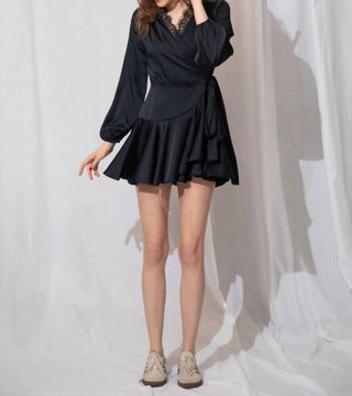 Astr - Aluma Wrap Mini Dress