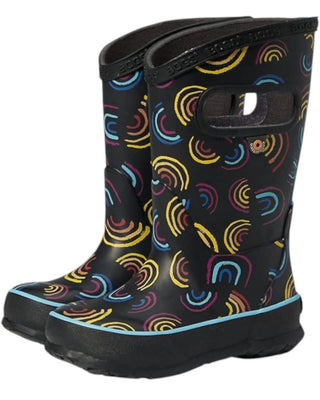 Bogs - Botas de chuva arco-íris para meninas