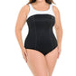 Miraclesuit - Colorblock Plus Size Touche Underwire One Piece Swimsuit