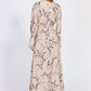 Eola - Long Sleeve Satin Dress