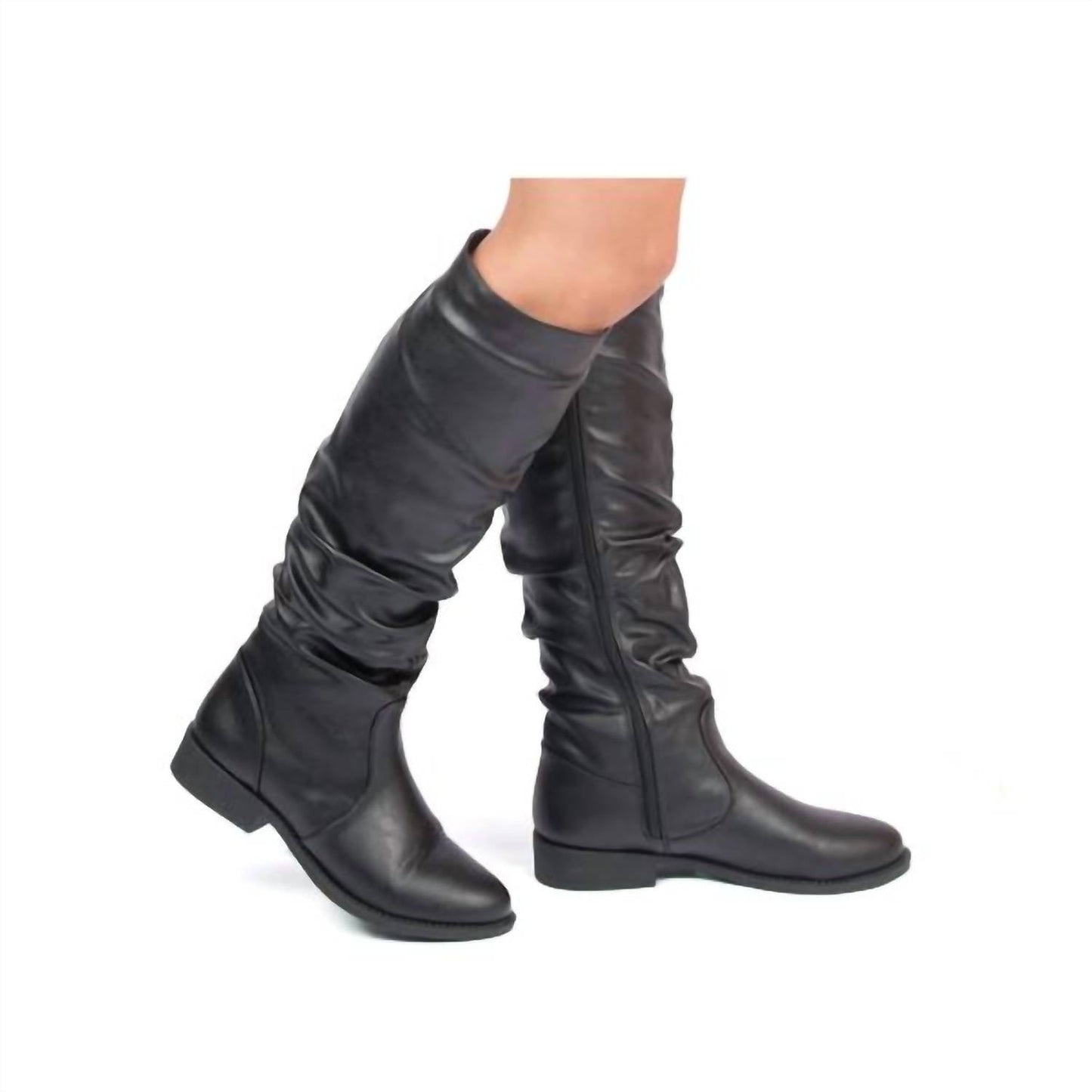 Qupid - Women's Slouchy Crinkle Boots